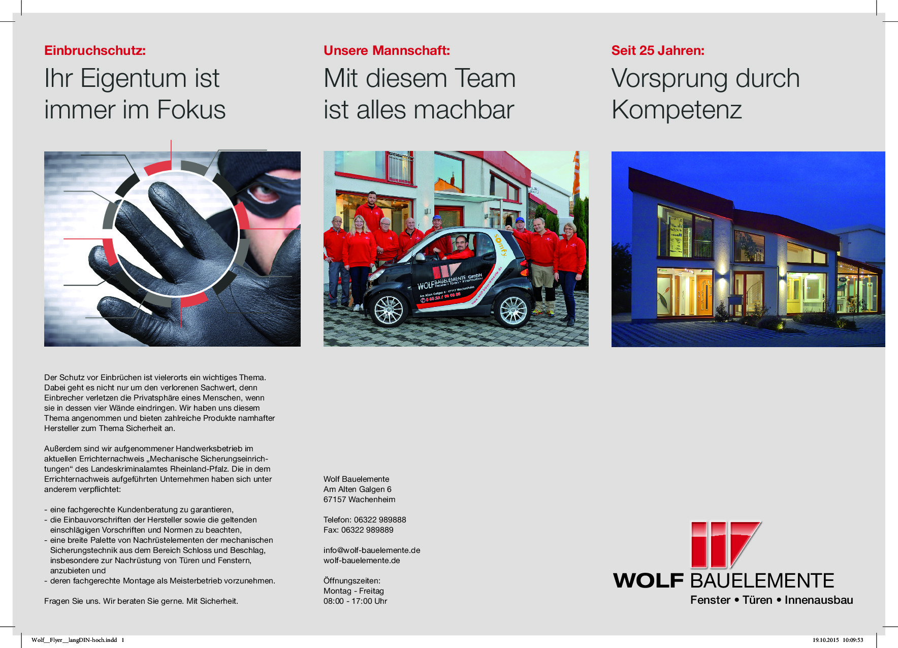 Vorschaubild von Dokument: Vorstellung Wolf Bauelemente 